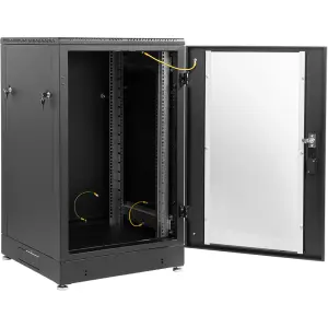 Шкаф телекоммуникационный напольный 24U (600 × 800) ЦМО ШТК-М-24.6.8-1ААА-9005